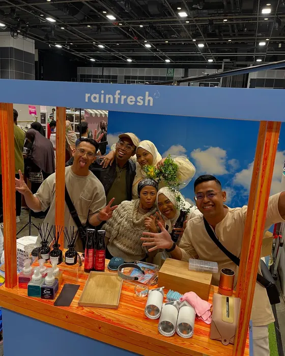 Friends and supporters at the booth, June 2025