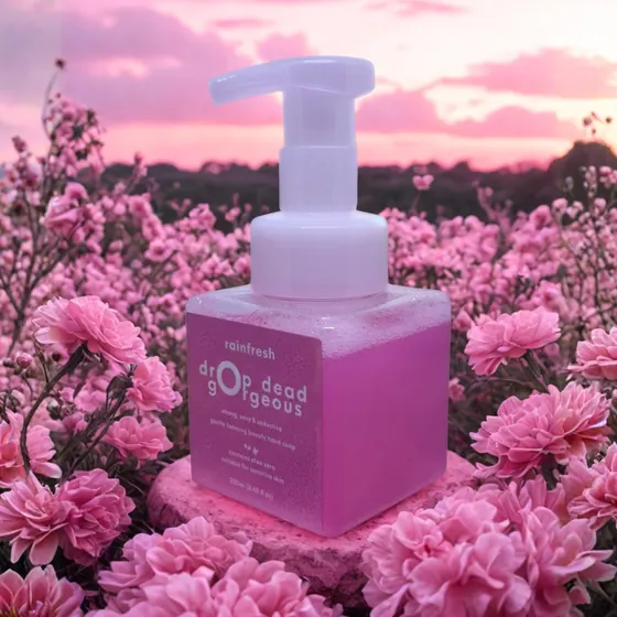 Drop Dead Gorgeous hand soap, styled shot